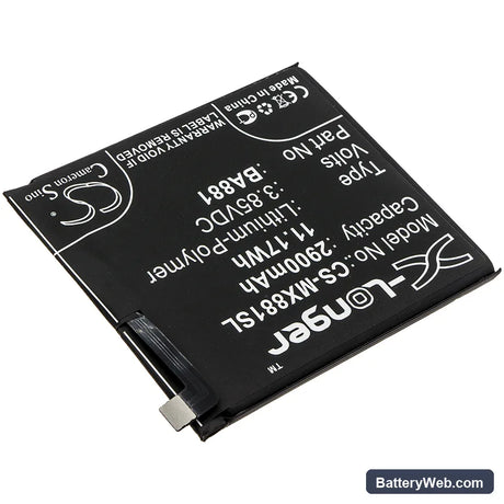 MeiZu 15 Replacement Battery, 3.85V, 2900mAh, Li-Polymer 2