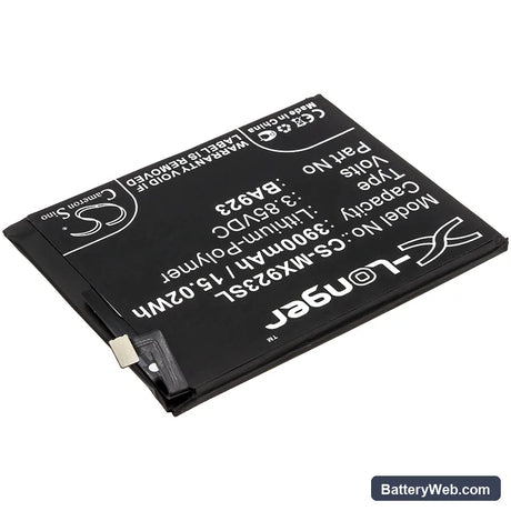 MeiZu Note 9 Replacement Battery, 3.85V, 3900mAh, Li-Polymer 2