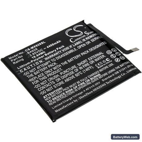 MeiZu 16T Replacement Battery, 3.85V, 4400mAh, Li-Polymer 1