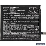 MeiZu 16T Replacement Battery, 3.85V, 4400mAh, Li-Polymer 3