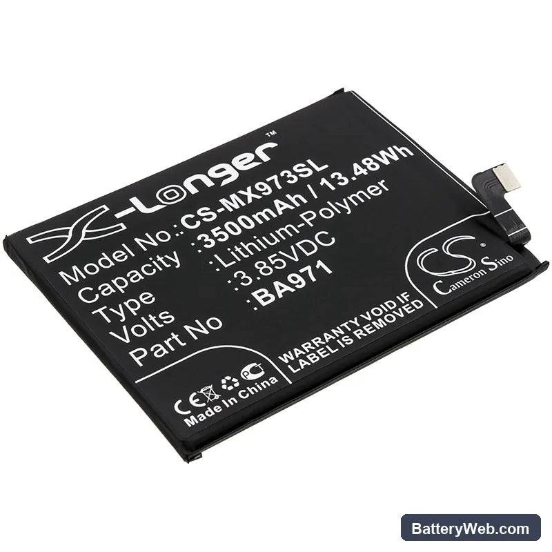 MeiZu 16S Replacement Battery, 3.85V, 3500mAh, Li-Polymer 1