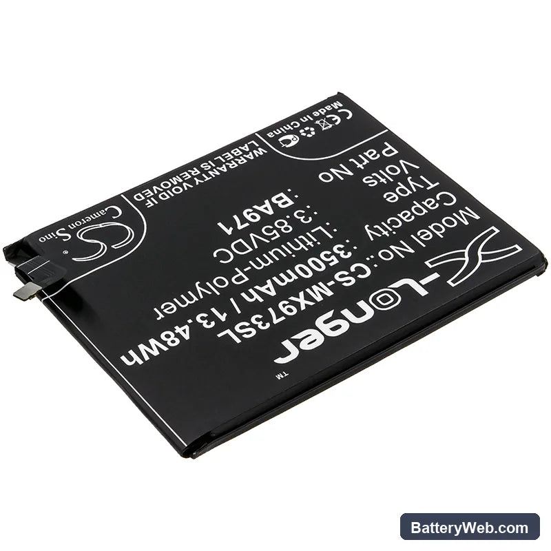 MeiZu 16S Replacement Battery, 3.85V, 3500mAh, Li-Polymer 2