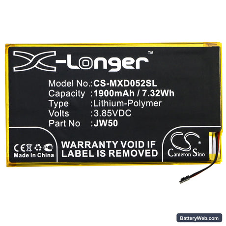 Motorola Moto Module 5G Replacement Battery, 3.85V, 1900mAh, Li-Polymer 3