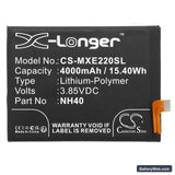 Motorola Moto E22 Replacement Battery, 3.85V, 4000mAh, Li-Polymer 3