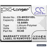Motorola Moto E6 Plus Replacement Battery, 3.8V, 2800mAh, Li-Polymer 3