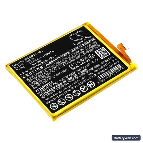 Motorola Moto G41 Replacement Battery, 3.87V, 4700mAh, Li-Polymer 1