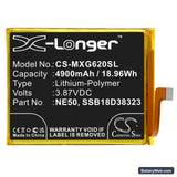 Motorola Moto G52 Replacement Battery, 3.87V, 4900mAh, Li-Polymer 3