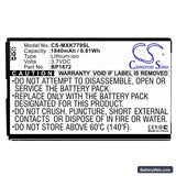 Moxee K779 Replacement Battery, 3.7V, 1840mAh, Li-ion 3
