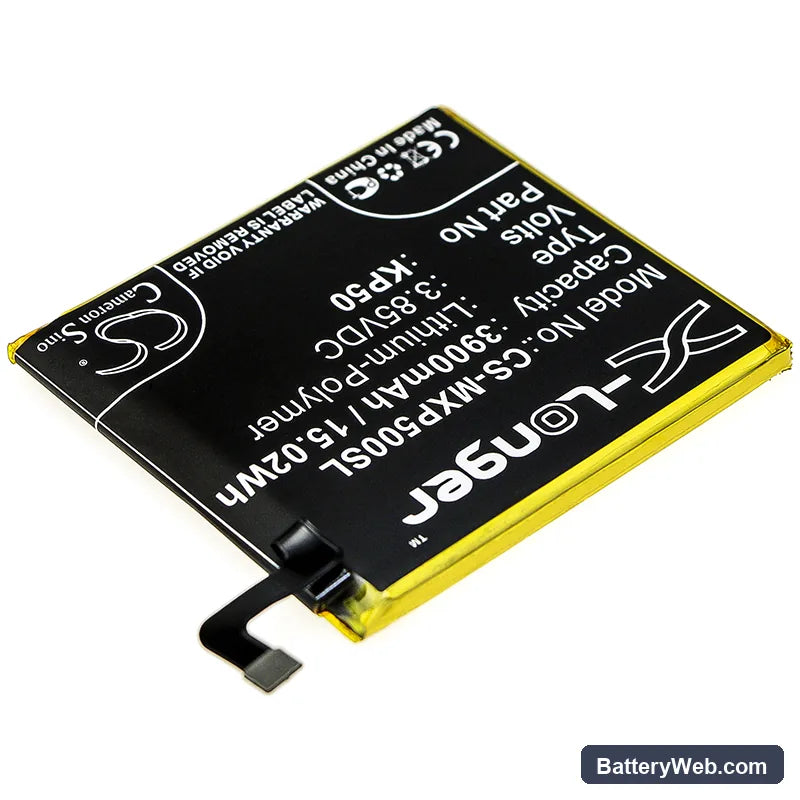 Motorola Moto One Zoom Replacement Battery, 3.85V, 3900mAh, Li-Polymer 2