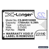 MOBI DXR Replacement Battery, 3.7V, 1700mAh, Li-ion 5