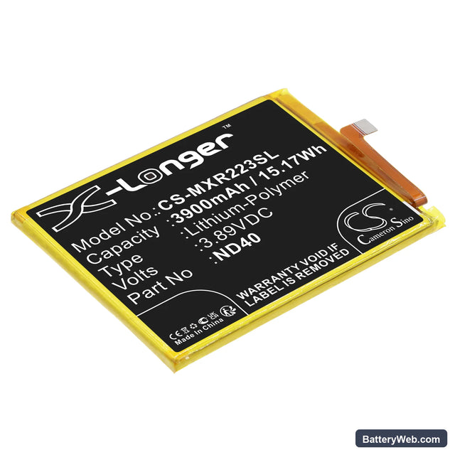 Motorola Moto Edge 30 Replacement Battery, 3.89V, 3900mAh, Li-Polymer 1