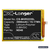 Motorola Moto Edge 30 Replacement Battery, 3.89V, 3900mAh, Li-Polymer 3