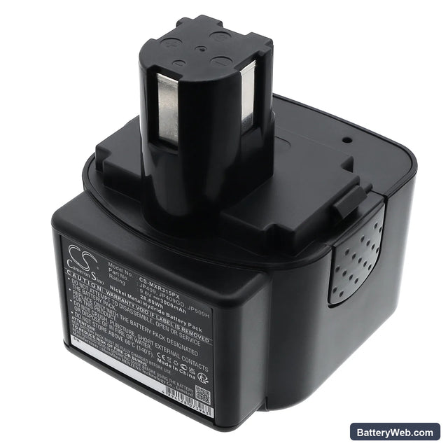Max Rebar RB215 Replacement Battery, 9.6V, 3000mAh, Ni-MH 1