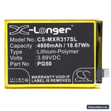 Motorola Moto G Stylus 2023 Replacement Battery, 3.89V, 4800mAh, Li-Polymer 3