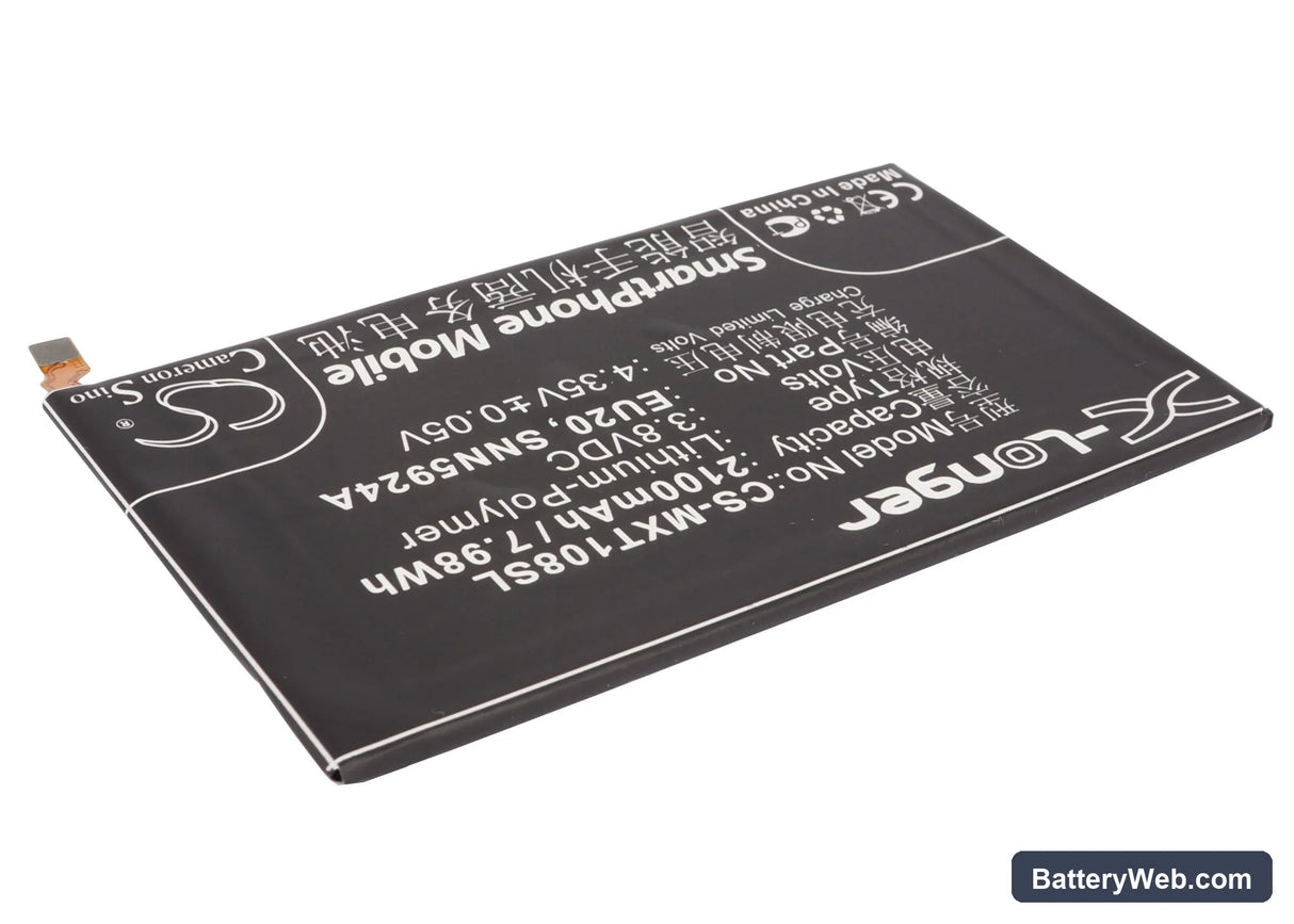 Motorola DROID ULTRA Replacement Battery, 3.8V, 2100mAh, Li-Polymer 2