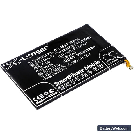 Motorola Droid Ultra XT1080 Replacement Battery, 3.8V, 3050mAh, Li-Polymer 1