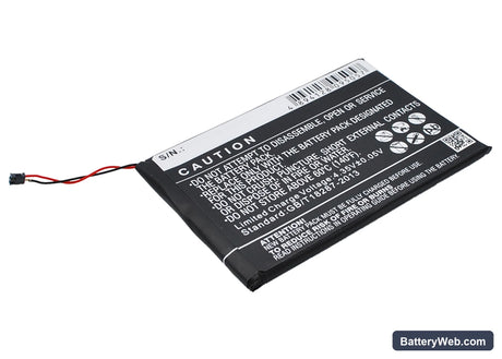 Motorola Moto E Replacement Battery, 3.8V, 1980mAh, Li-Polymer 3