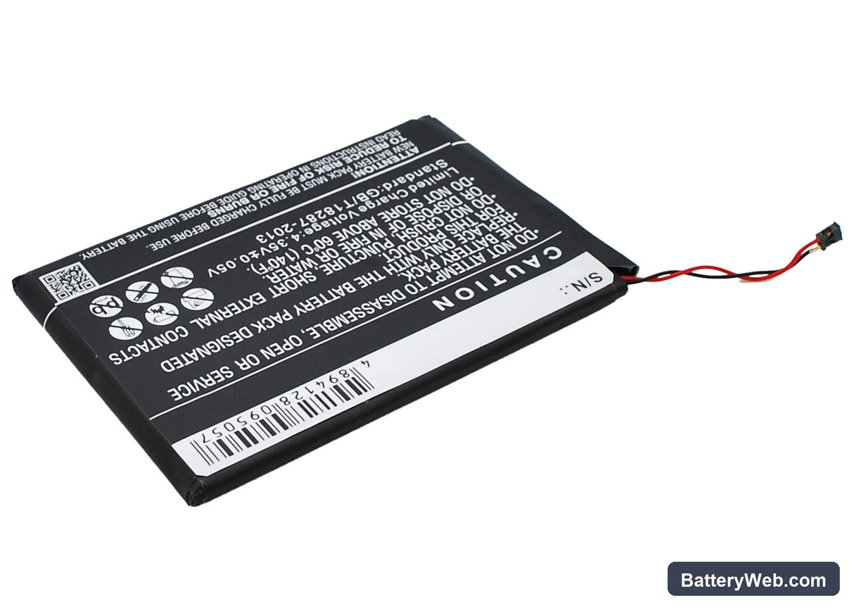 Motorola Moto E Replacement Battery, 3.8V, 1980mAh, Li-Polymer 4