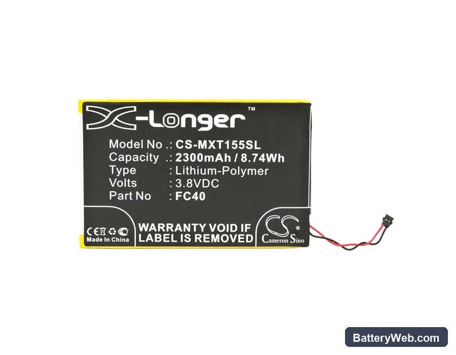 Motorola Moto G 3rd gen Replacement Battery, 3.8V, 2300mAh, Li-Polymer 5