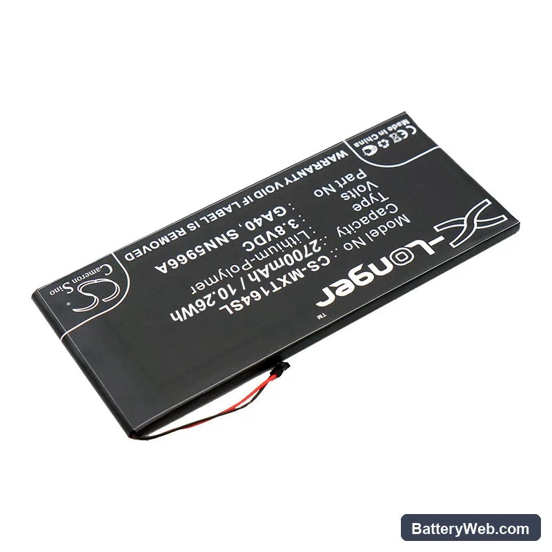 Motorola Moto G4 Plus Replacement Battery, 3.8V, 2700mAh, Li-Polymer 2