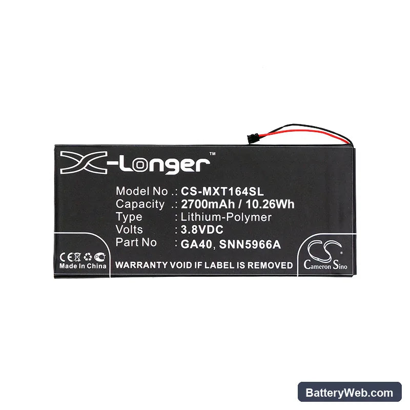 Motorola Moto G4 Plus Replacement Battery, 3.8V, 2700mAh, Li-Polymer 3