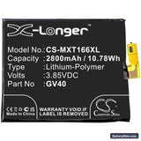 Motorola Moto Z Force Replacement Battery, 3.85V, 2800mAh, Li-Polymer 3