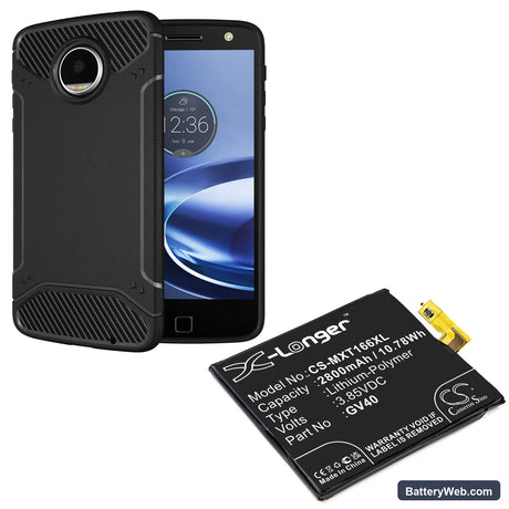 Motorola Moto Z Force Replacement Battery, 3.85V, 2800mAh, Li-Polymer 5