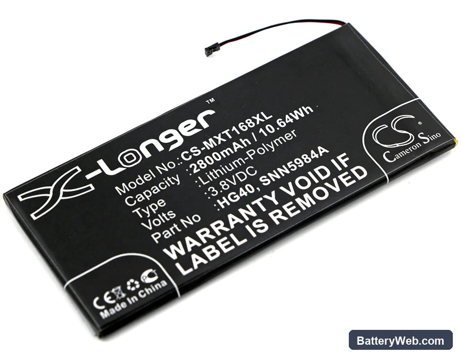 Motorola Moto G5 Plus Replacement Battery, 3.8V, 2800mAh, Li-Polymer 1