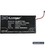 Motorola Moto Z2 Play Replacement Battery, 3.8V, 2800mAh, Li-Polymer 3