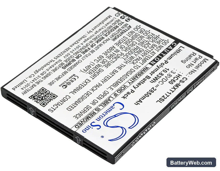 Motorola Moto C Plus Replacement Battery, 3.8V, 2850mAh, Li-Polymer 2