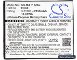 Motorola Moto C Plus Replacement Battery, 3.8V, 2850mAh, Li-Polymer 5