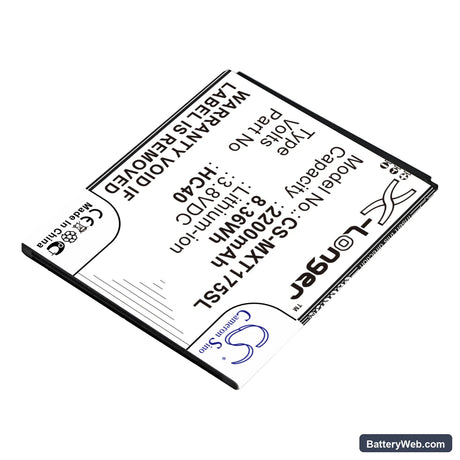 Motorola Moto C Replacement Battery, 3.8V, 2200mAh, Li-ion 2