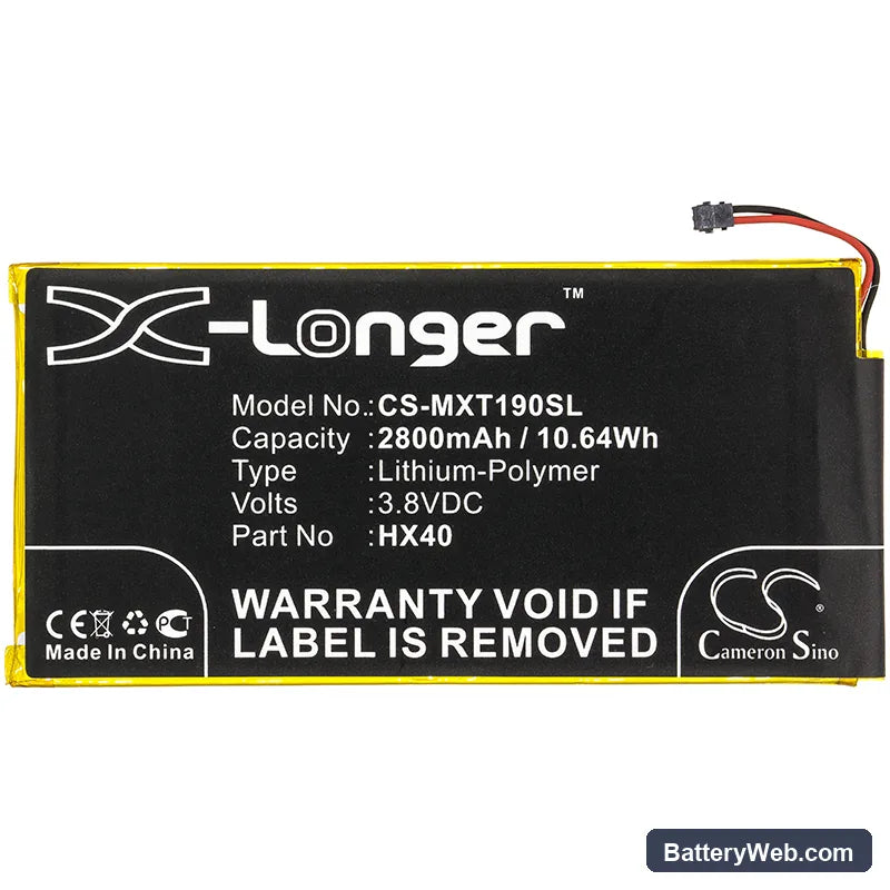 Motorola Moto X4 Replacement Battery, 3.8V, 2800mAh, Li-Polymer 3