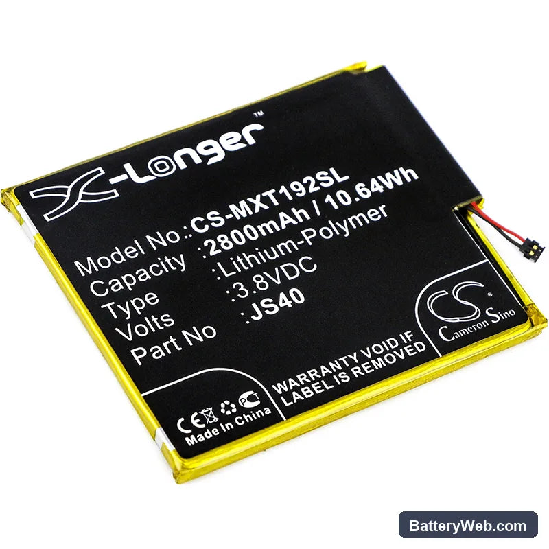 Motorola Moto Z3 Play Replacement Battery, 3.8V, 2800mAh, Li-Polymer 1