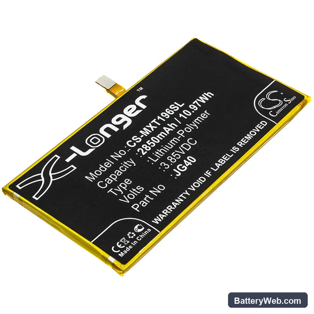 Motorola Moto G7 Plus Replacement Battery, 3.85V, 2850mAh, Li-Polymer 1