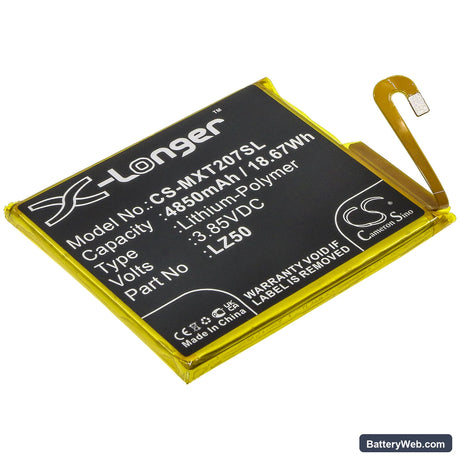 Motorola Moto G 5G Plus Replacement Battery, 3.85V, 4850mAh, Li-Polymer 1