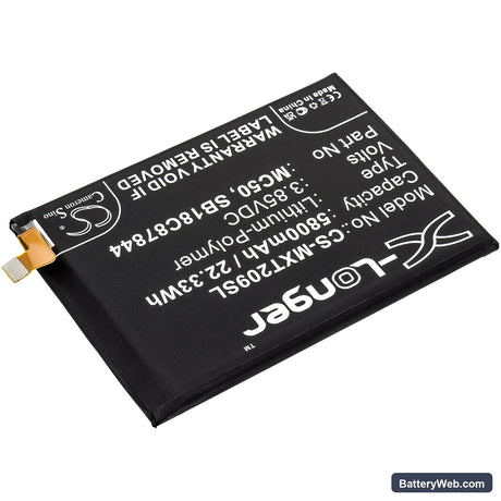 Lenovo K12 Pro Replacement Battery, 3.85V, 5800mAh, Li-Polymer 2