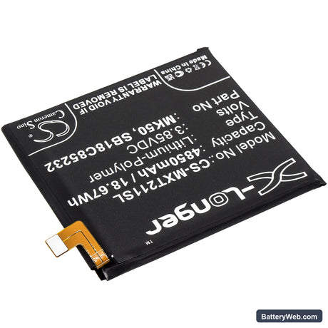 Motorola Moto One 5G Ace Replacement Battery, 3.85V, 4850mAh, Li-Polymer 2