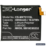 Motorola Moto One 5G Ace Replacement Battery, 3.85V, 4850mAh, Li-Polymer 3