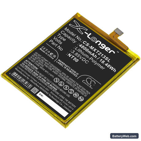 Motorola Moto Edge 20 lite Replacement Battery, 3.85V, 4800mAh, Li-Polymer 1