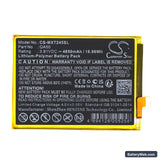 Motorola Moto G Power 5G 2024 Replacement Battery, 3.91V, 4850mAh, Li-Polymer 3