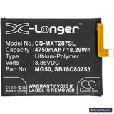 Motorola Moto G9 Plus Replacement Battery, 3.85V, 4750mAh, Li-Polymer 3