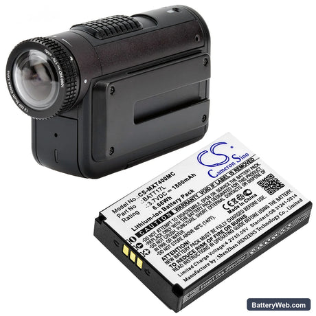Midland XTC400 Replacement Battery, 3.7V, 1800mAh, Li-ion 4