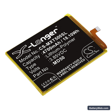 Motorola Moto G Stylus 5G 2021 Replacement Battery, 3.85V, 4700mAh, Li-Polymer 1