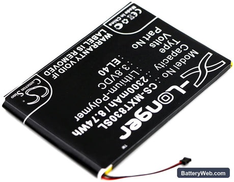Motorola Moto E XT1019 Replacement Battery, 3.8V, 2300mAh, Li-Polymer 2