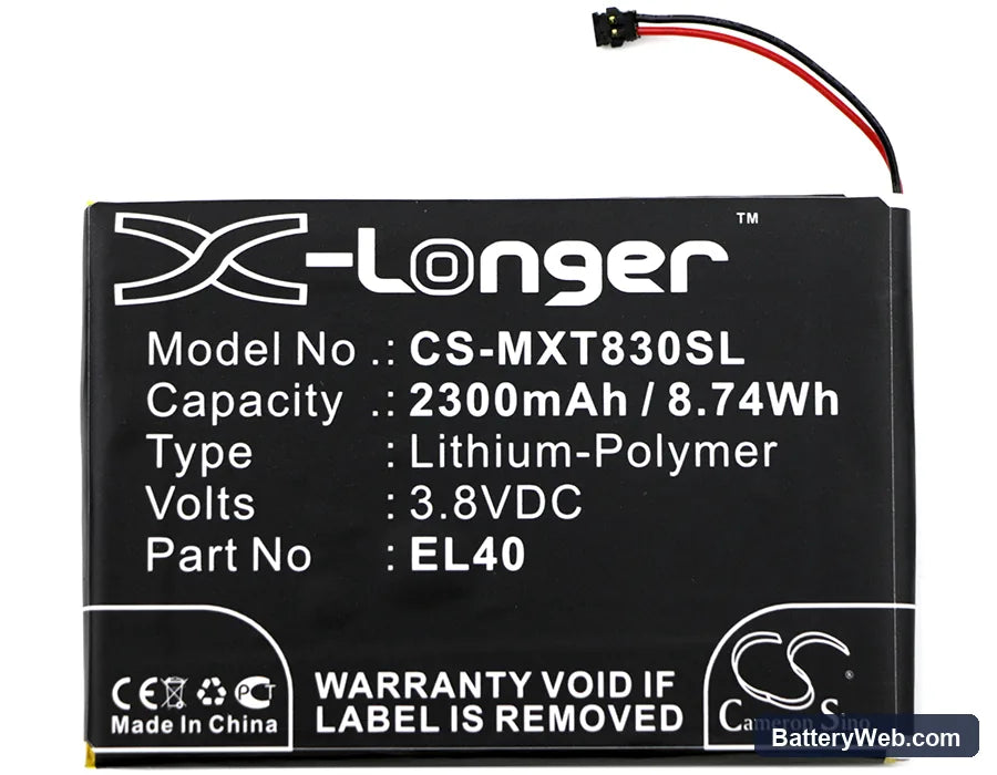 Motorola Moto E XT1019 Replacement Battery, 3.8V, 2300mAh, Li-Polymer 3