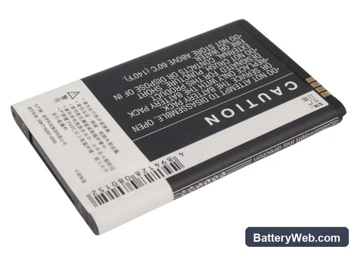 Motorola A954 Replacement Battery, 3.7V, 1800mAh, Li-ion 3