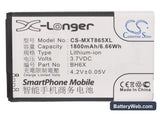 Motorola A954 Replacement Battery, 3.7V, 1800mAh, Li-ion 5