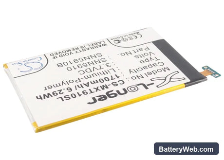 Motorola Droid Razr XT912 Replacement Battery, 3.7V, 1700mAh, Li-Polymer 2