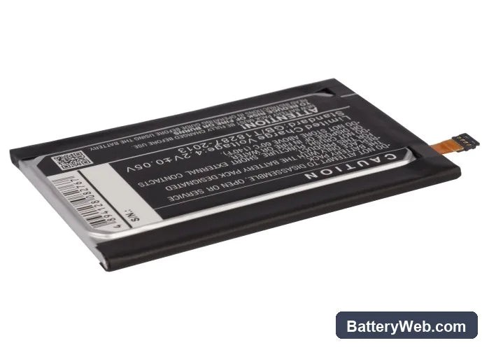 Motorola XT912A Replacement Battery, 3.8V, 2200mAh, Li-Polymer 4